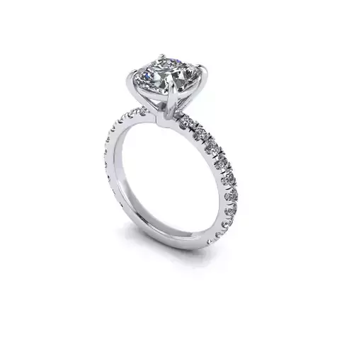 Solitaire Women Diamond Engagement Ring R134