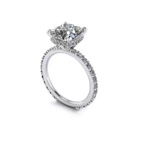 Diamond Women Engagement Ring R136