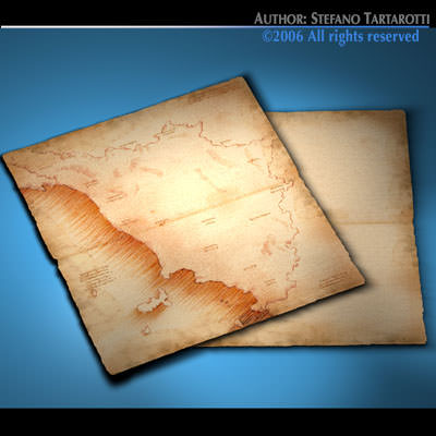 Treasure Map 3D model_1