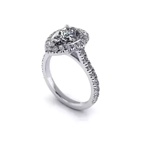 Solitaire Women Diamond Engagement Ring R114