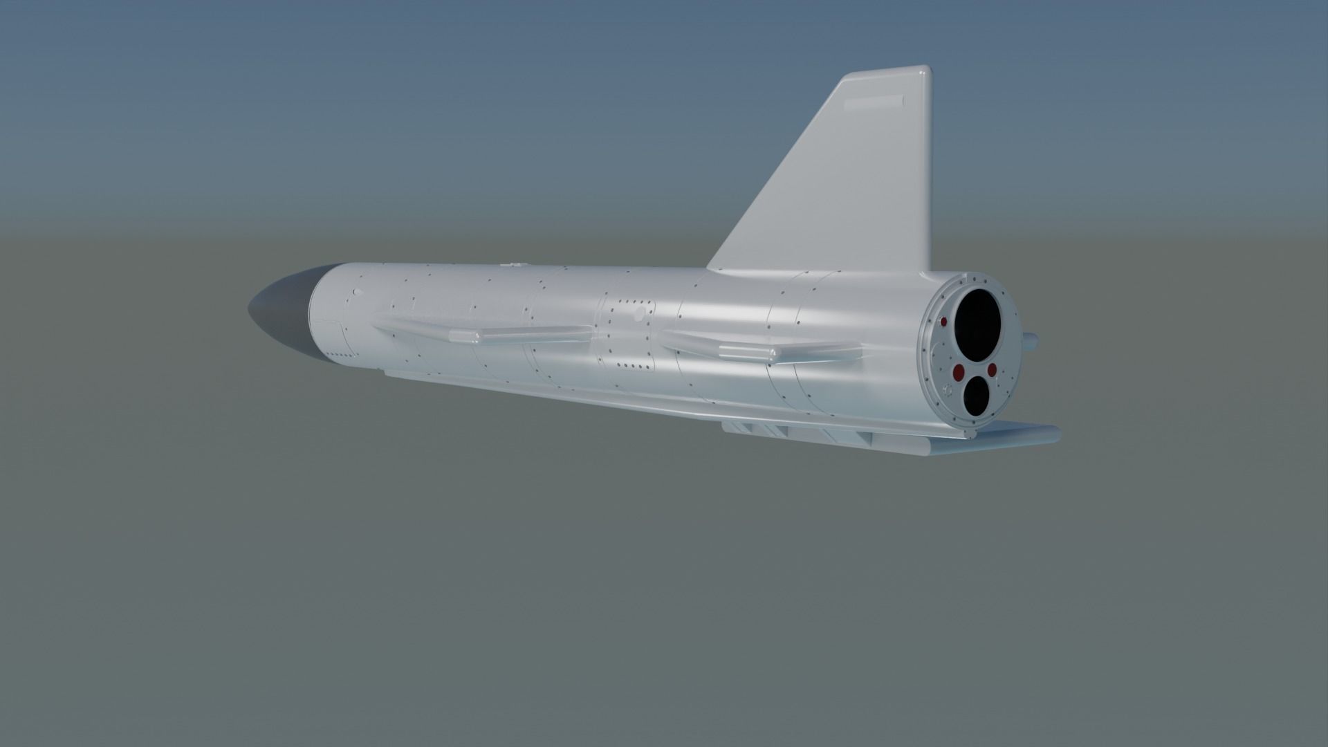 Russian KH-22 STORM Anti Ship Missile 3D print model_4