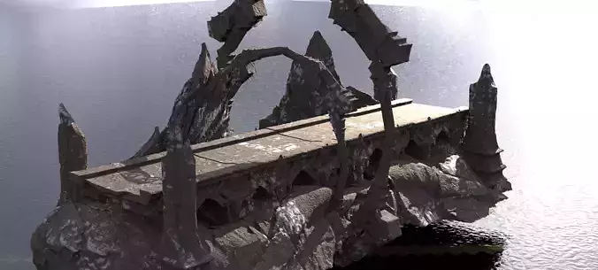 Persian mountains ancient walkway 