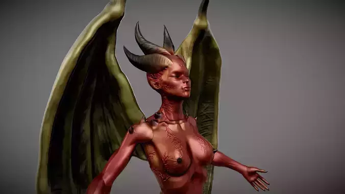 Lilith Goddess Statue for 3D print