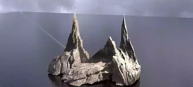 Syrian ancient mountain Spikes