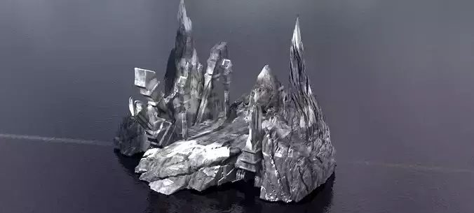 Ancient Assyria Mountain  3D model