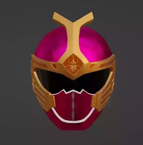 Crimson Thunder Ranger Ninja Storm Helmet 3D print model