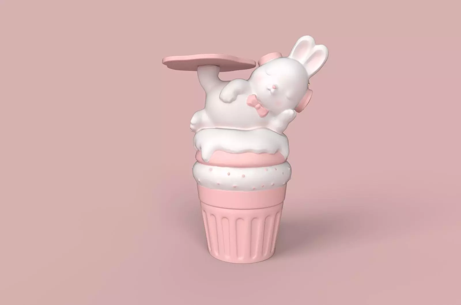 Home Cute Bunny Ornament 3D model_0