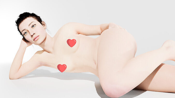 Nude Texture for MetaHuman Female Naked White Skin Unreal Engine 3D model