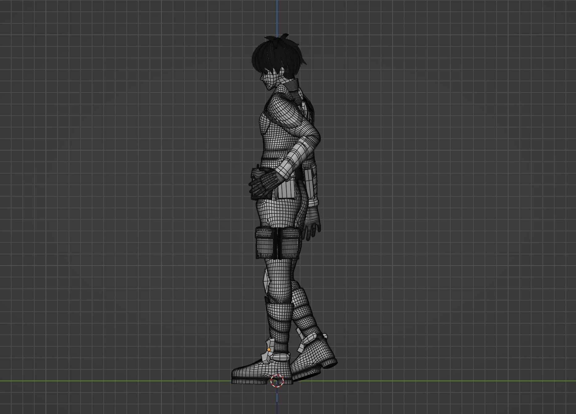 Leno Ichikawa - Kaiju no8 3D model_10