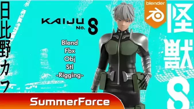 Leno Ichikawa - Kaiju no8  3D model