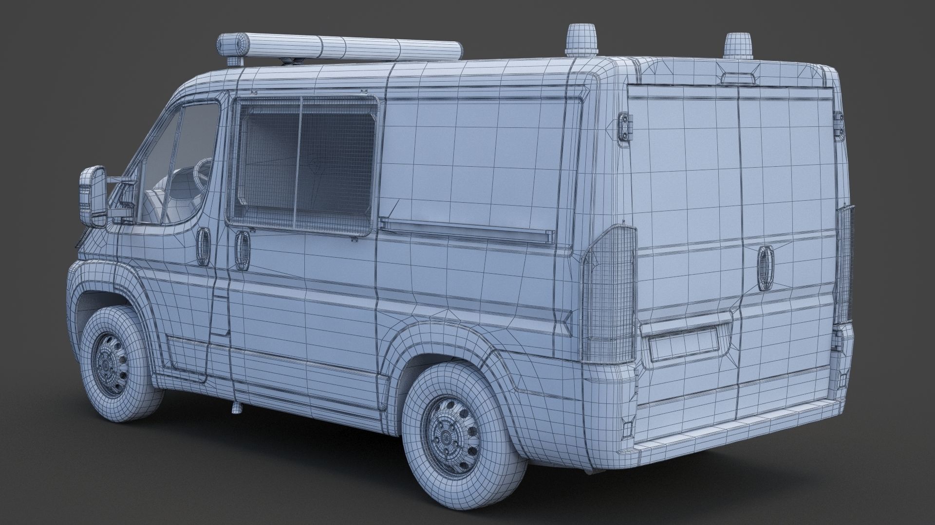 Police Van 01 3D model_20