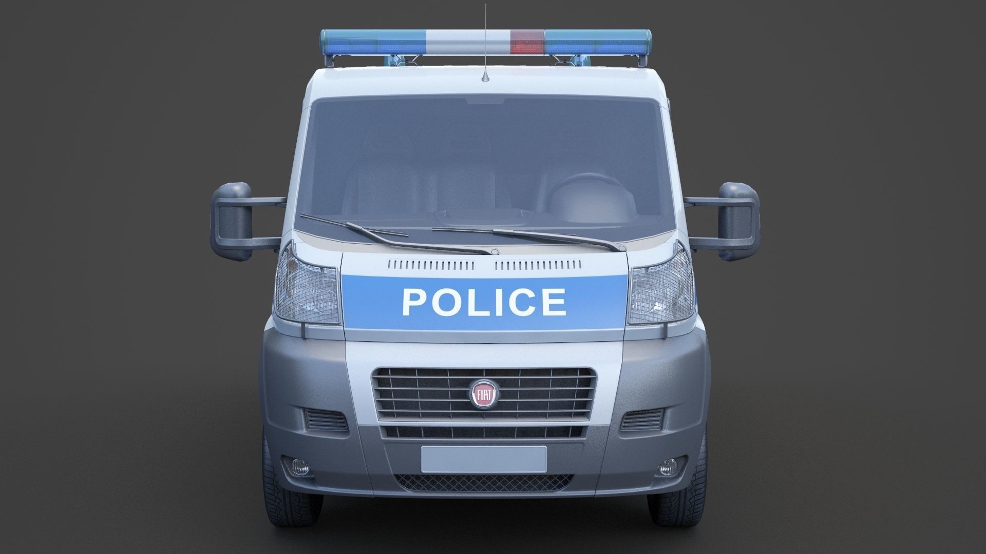 Police Van 01 3D model_1