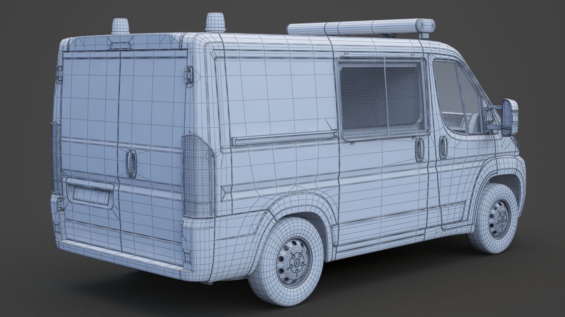 Police Van 01 3D model_19