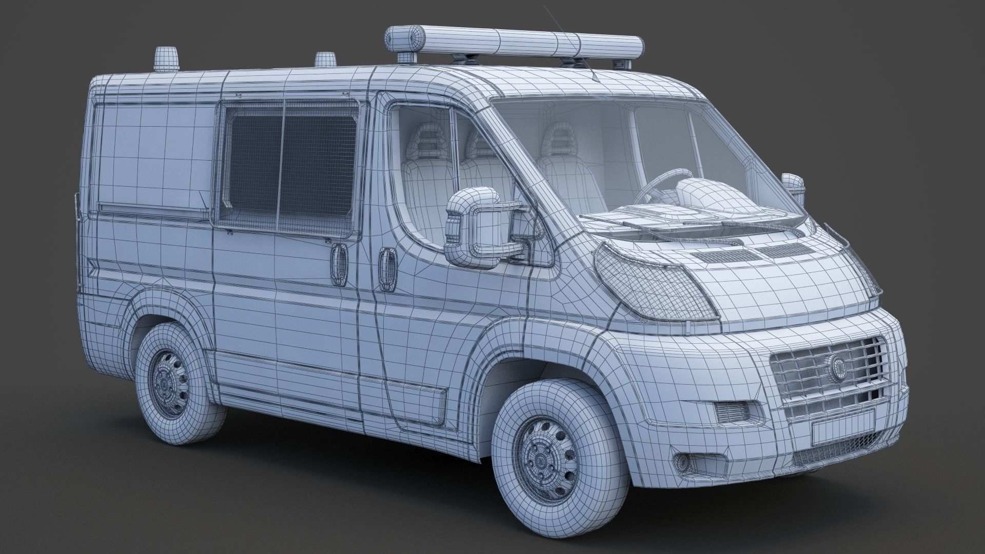 Police Van 01 3D model_18