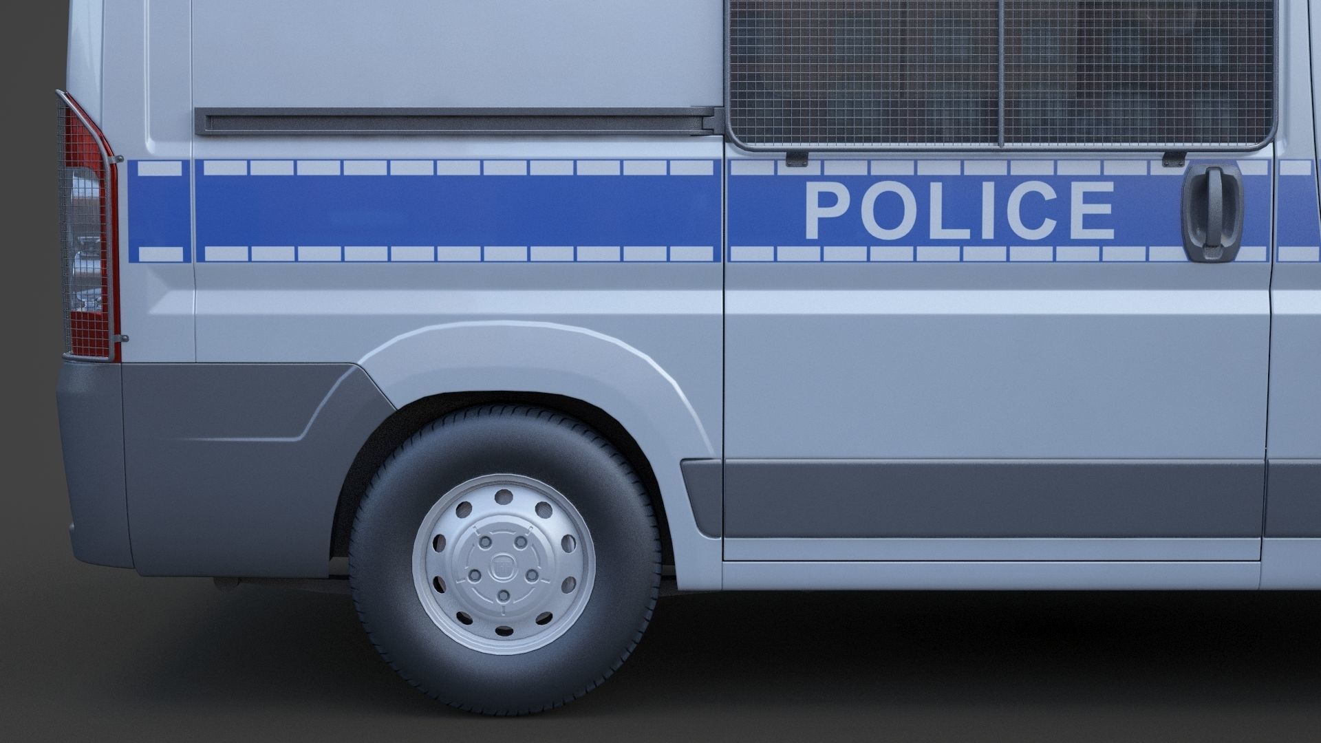Police Van 01 3D model_12