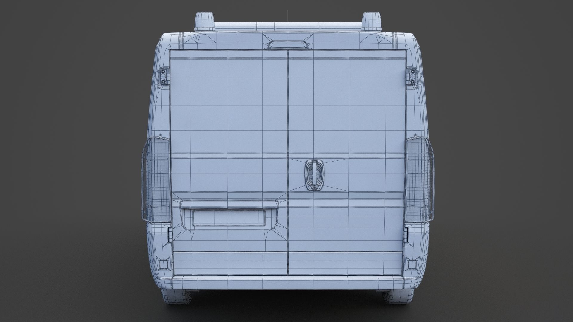 Police Van 01 3D model_22