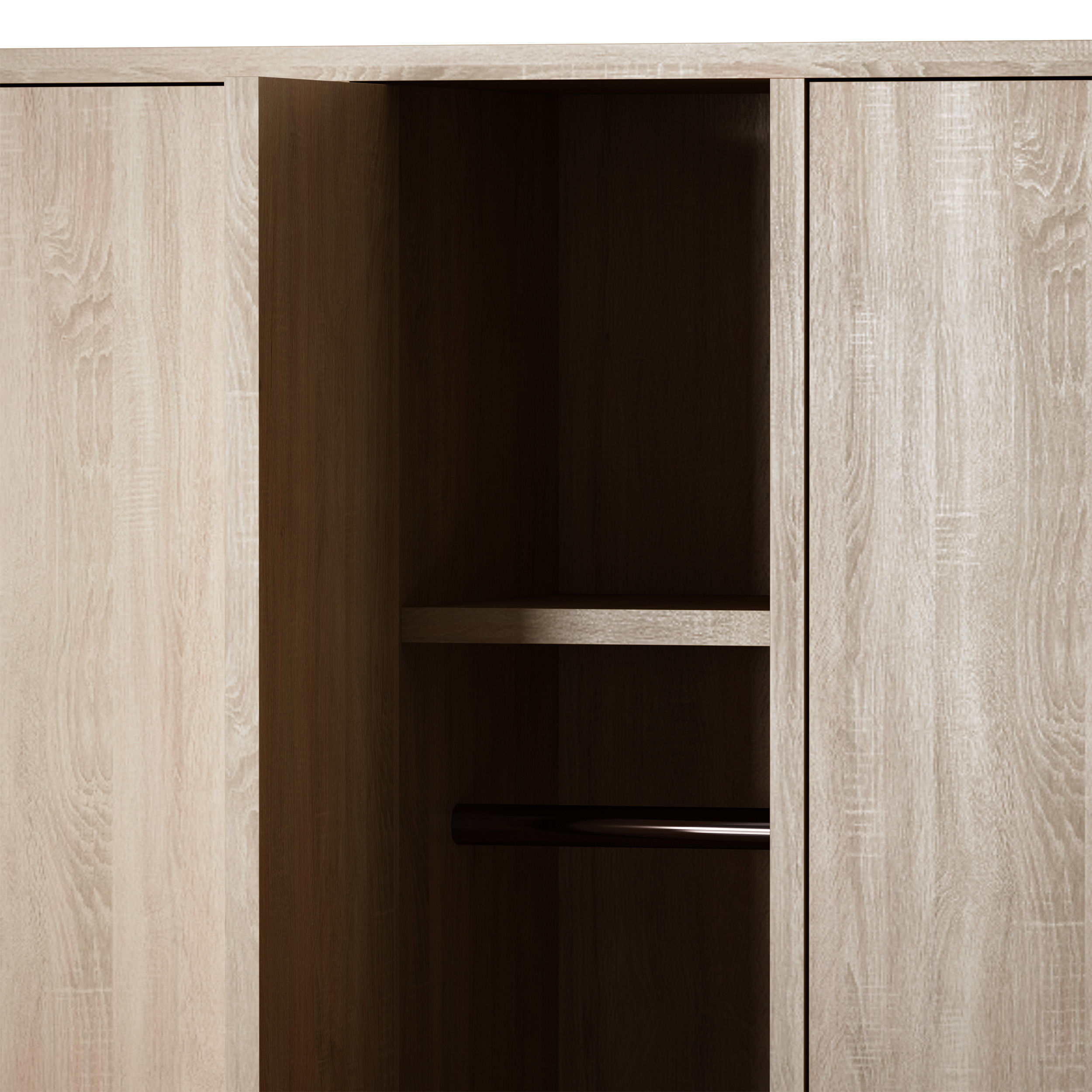 Wooden locker for changing room with electronic lock 3D model_16