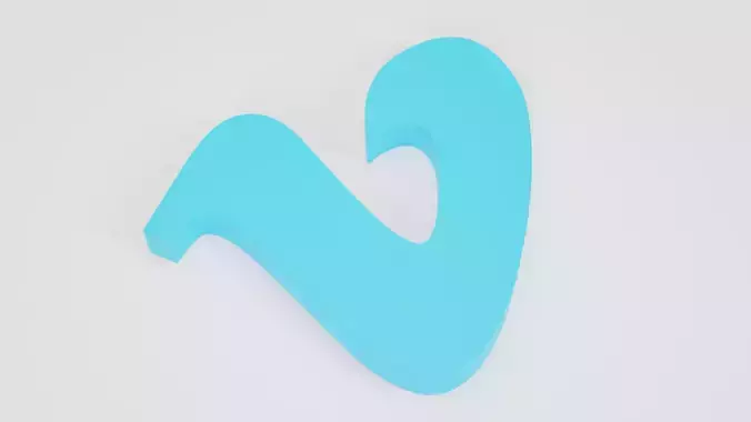 Vimeo 3d logo 3D model