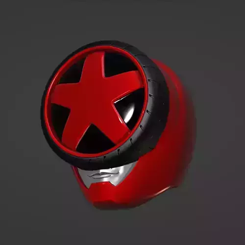 Boonboomger Red Helmet 3D print model
