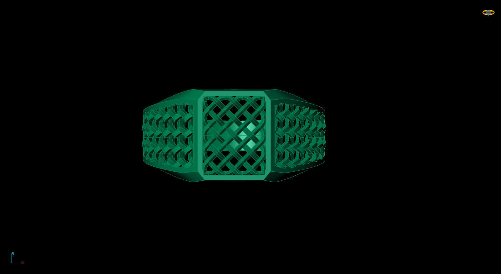 Man Ring 3D model_2