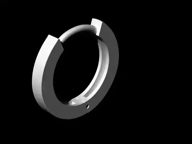 Square small round earring