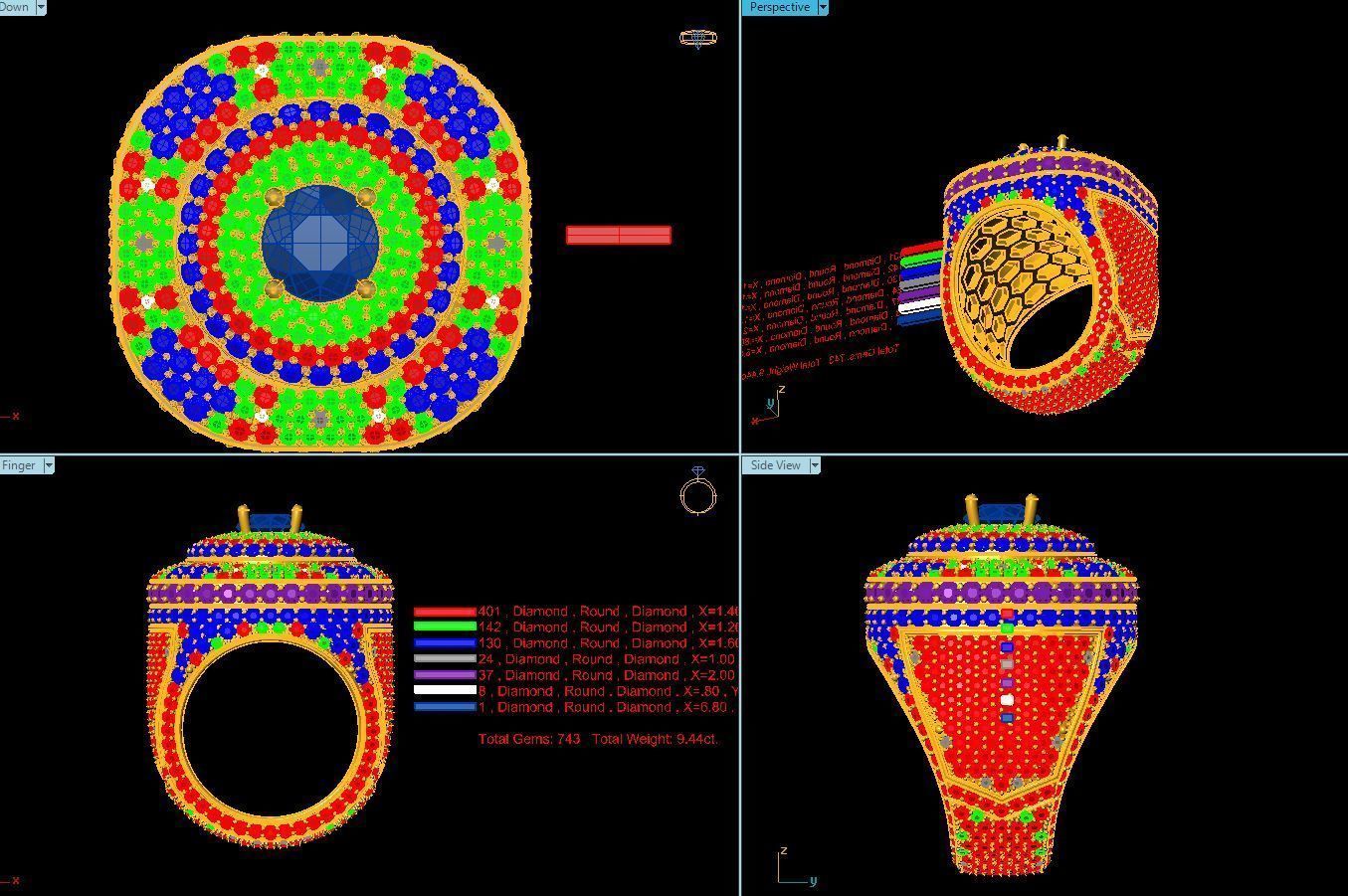 Men ring  3D model_6