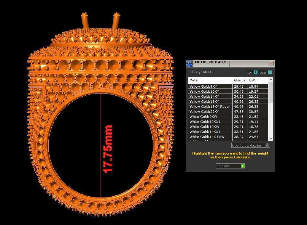 Men ring  3D model_4
