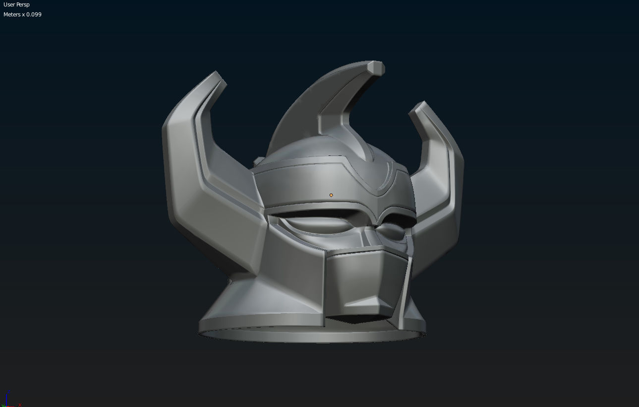 Megazord Helmet 3D print model_1