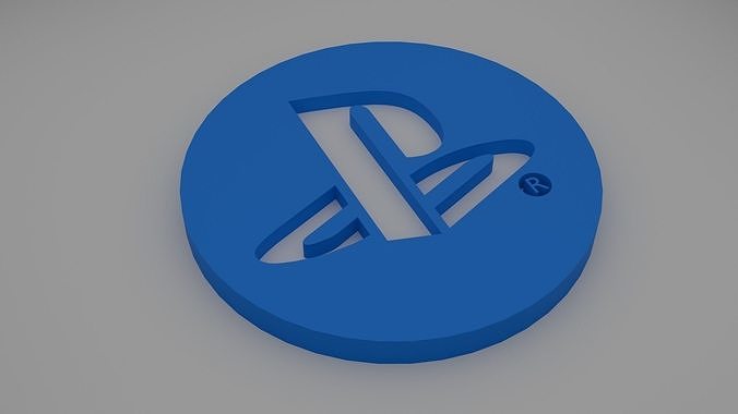 Playstation logo Free 3D model