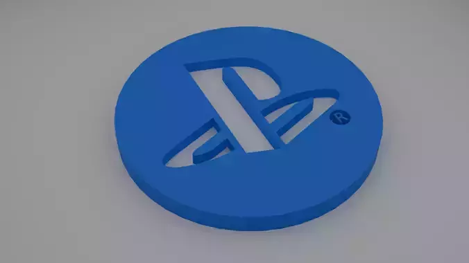 Playstation logo Free 3D model
