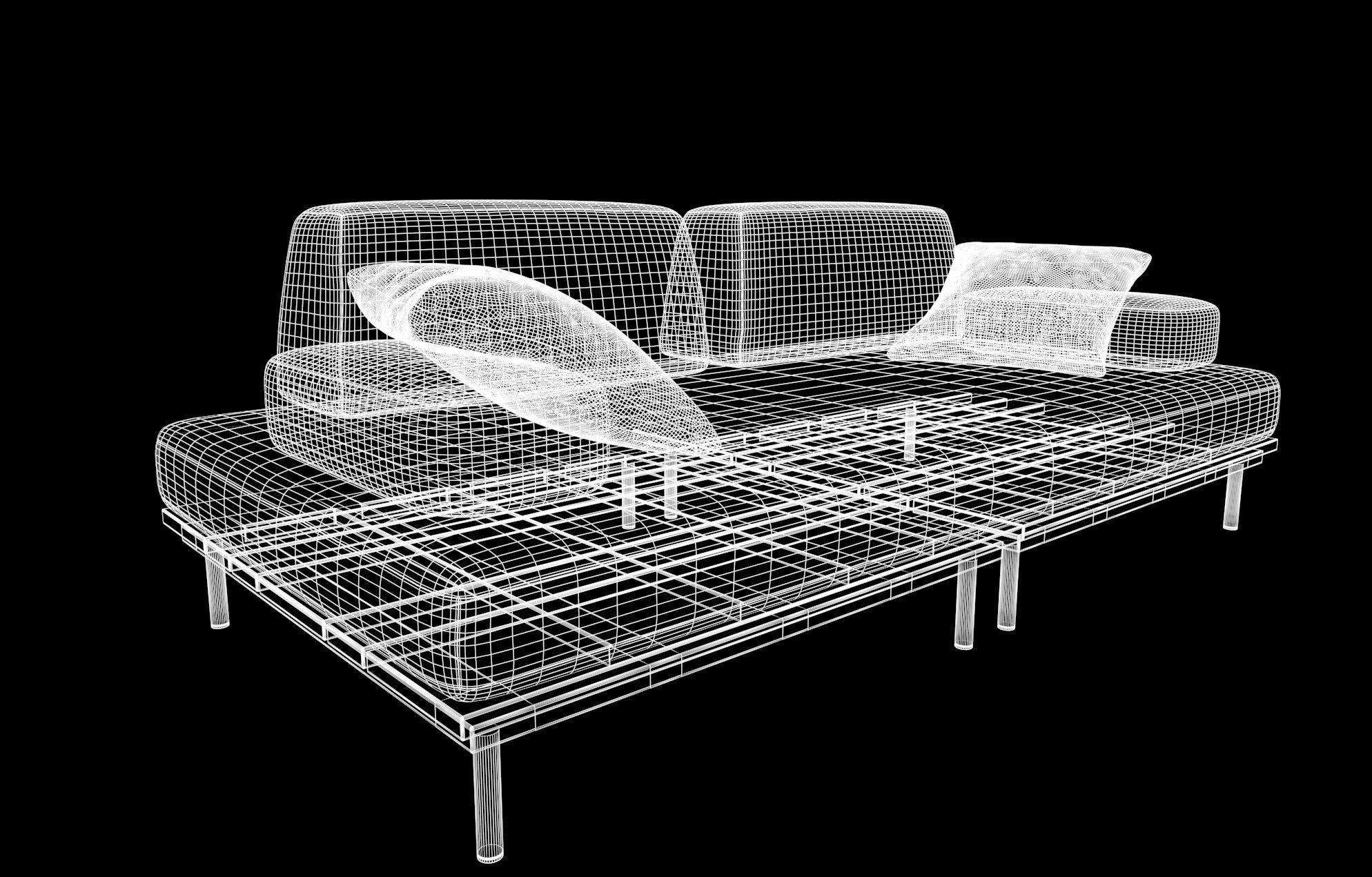 Sofa 3D model Free 3D model_8