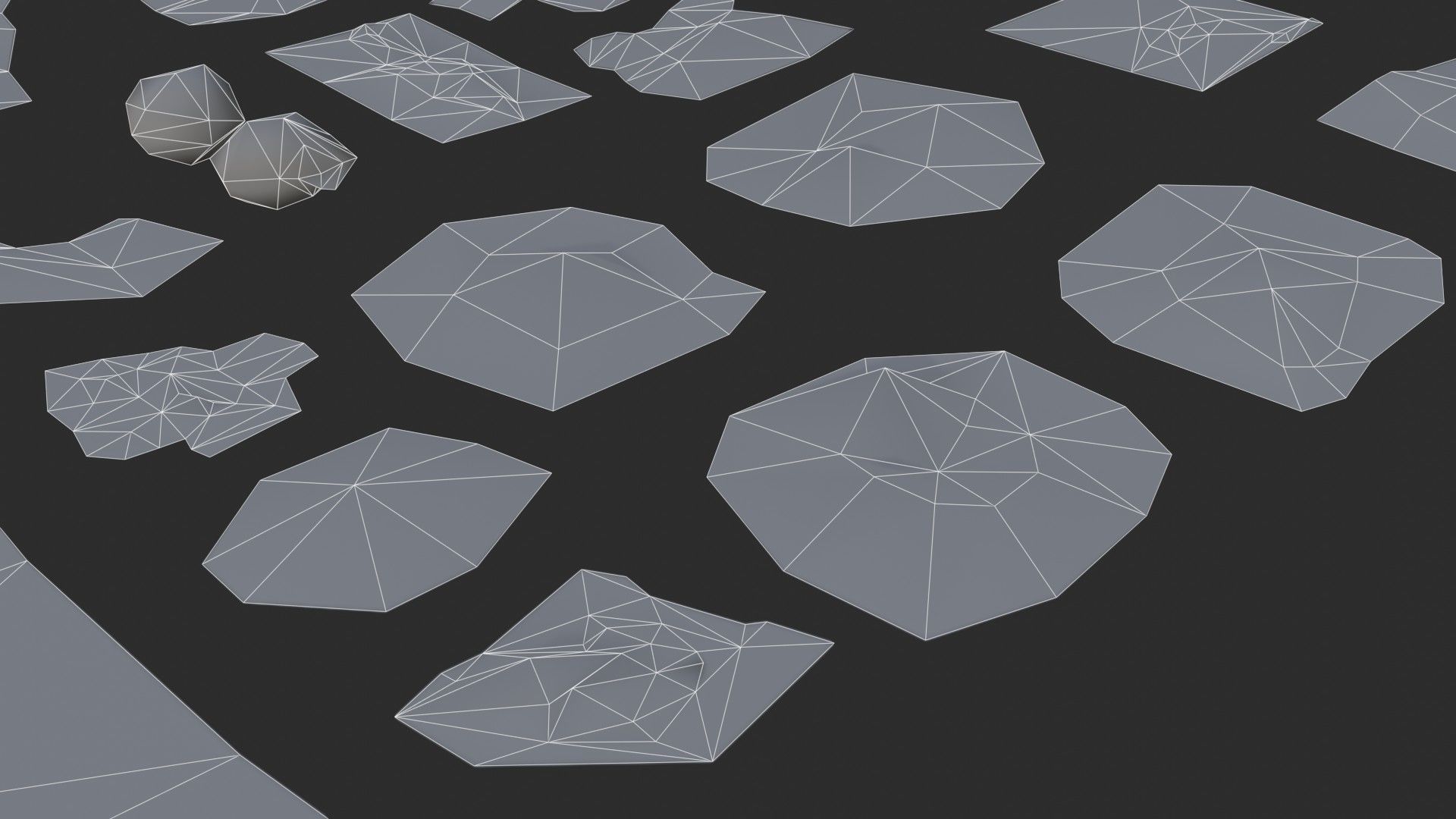 Paper Debris Set 1 Low-poly 3D model_26