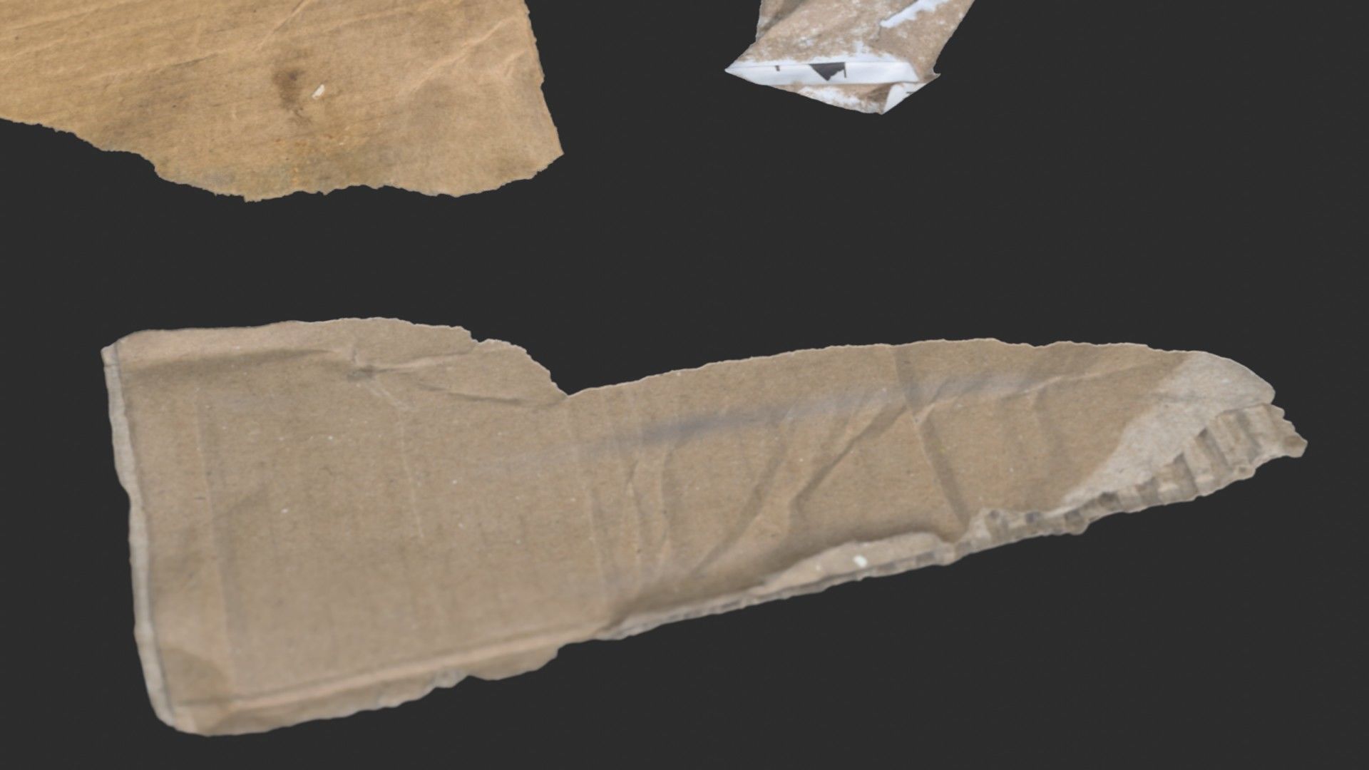 Paper Debris Set 1 Low-poly 3D model_15