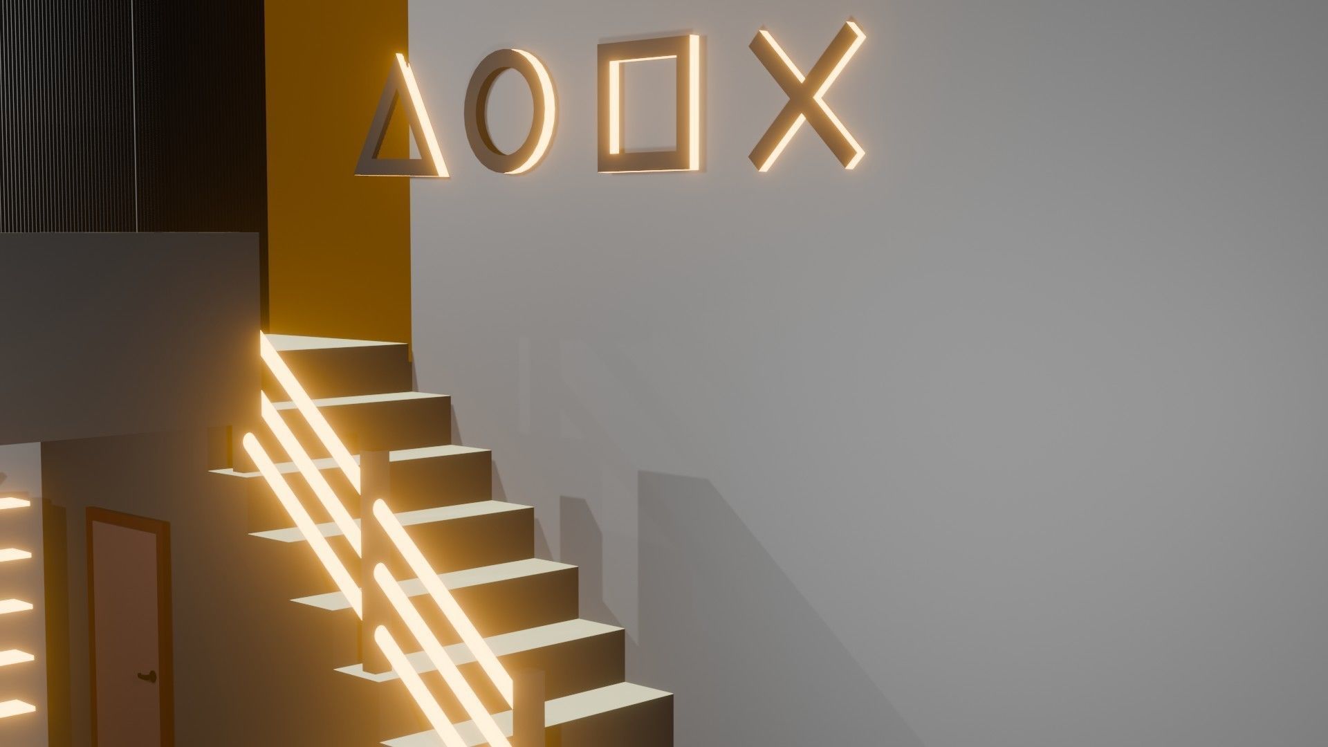 Modern Luxury Office Room 3D model_3