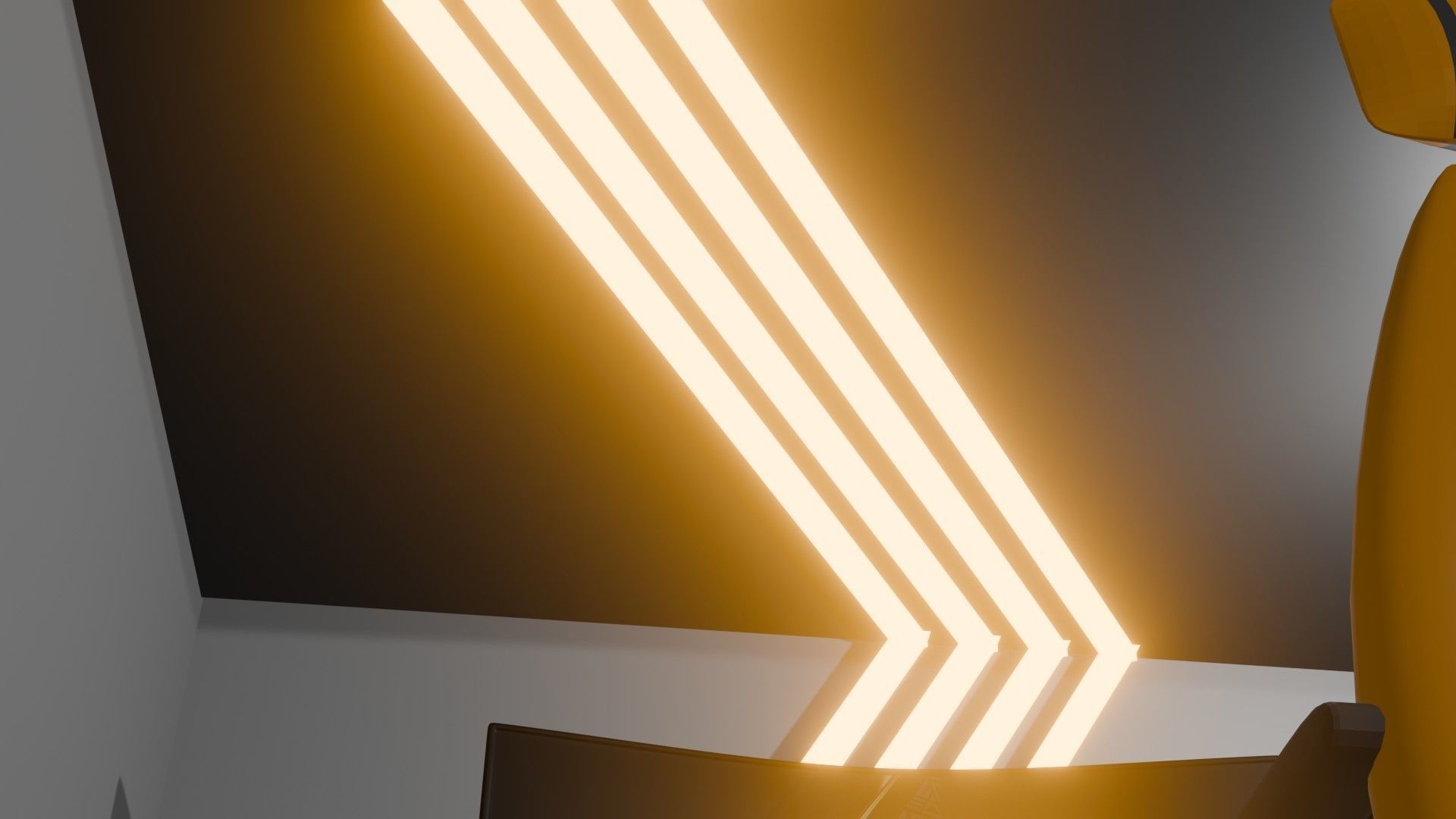 Modern Luxury Office Room 3D model_9