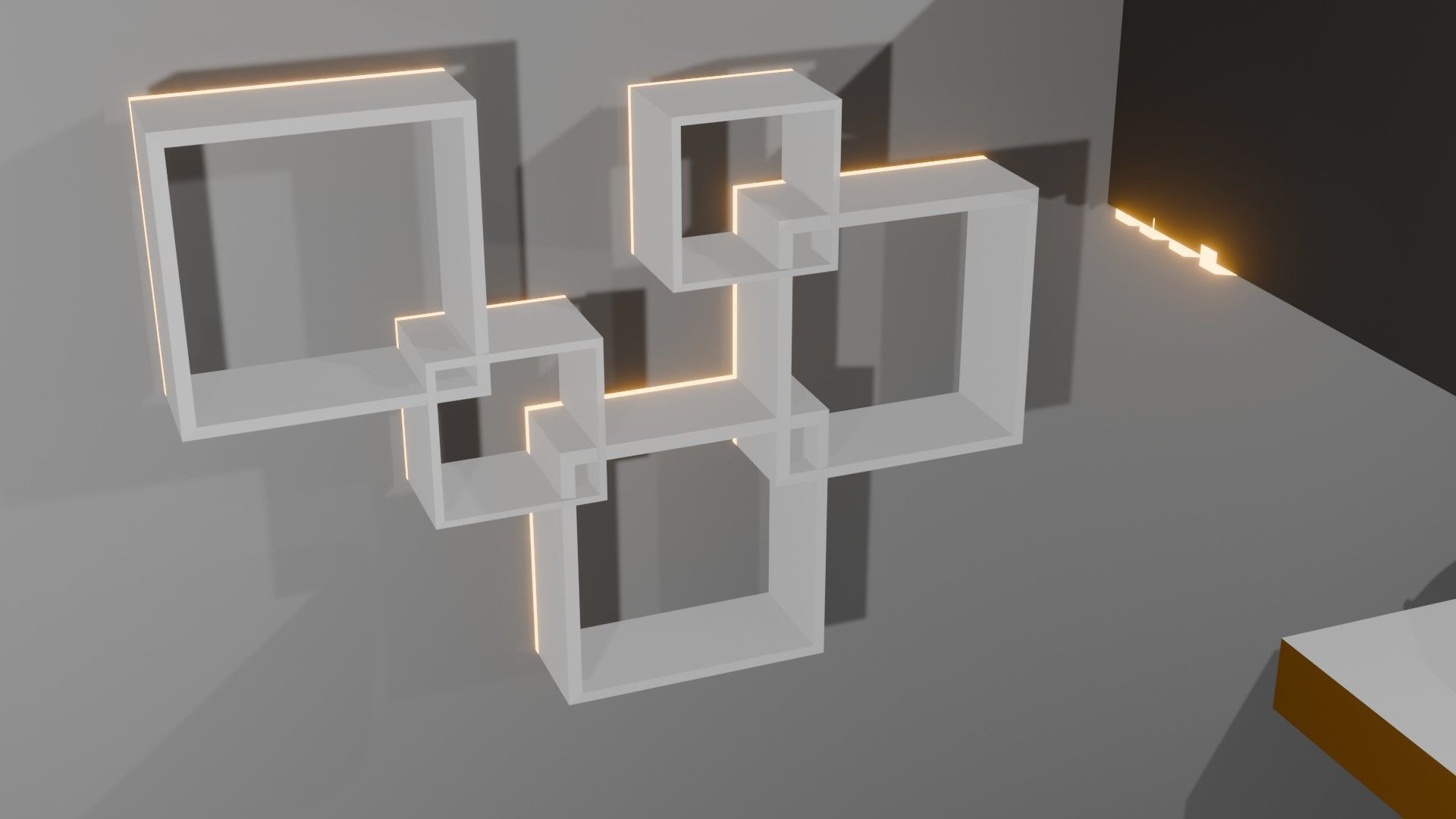 Modern Luxury Office Room 3D model_5