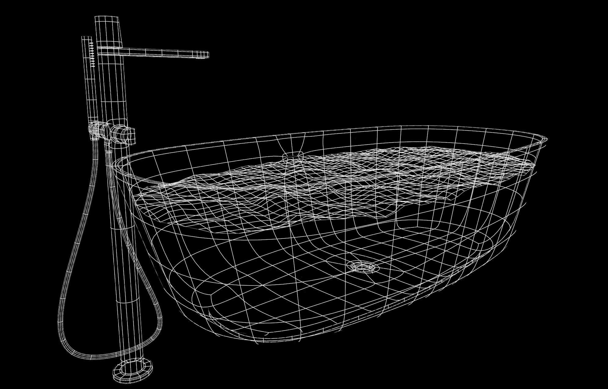 tub 3D model 3D model_5