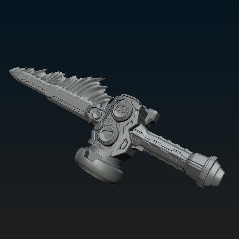 Gaschacon Weapon 3D print model_4