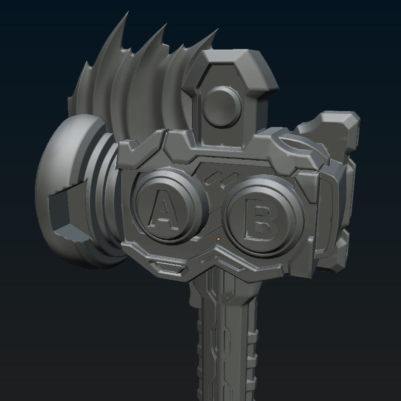Gaschacon Weapon 3D print model_3