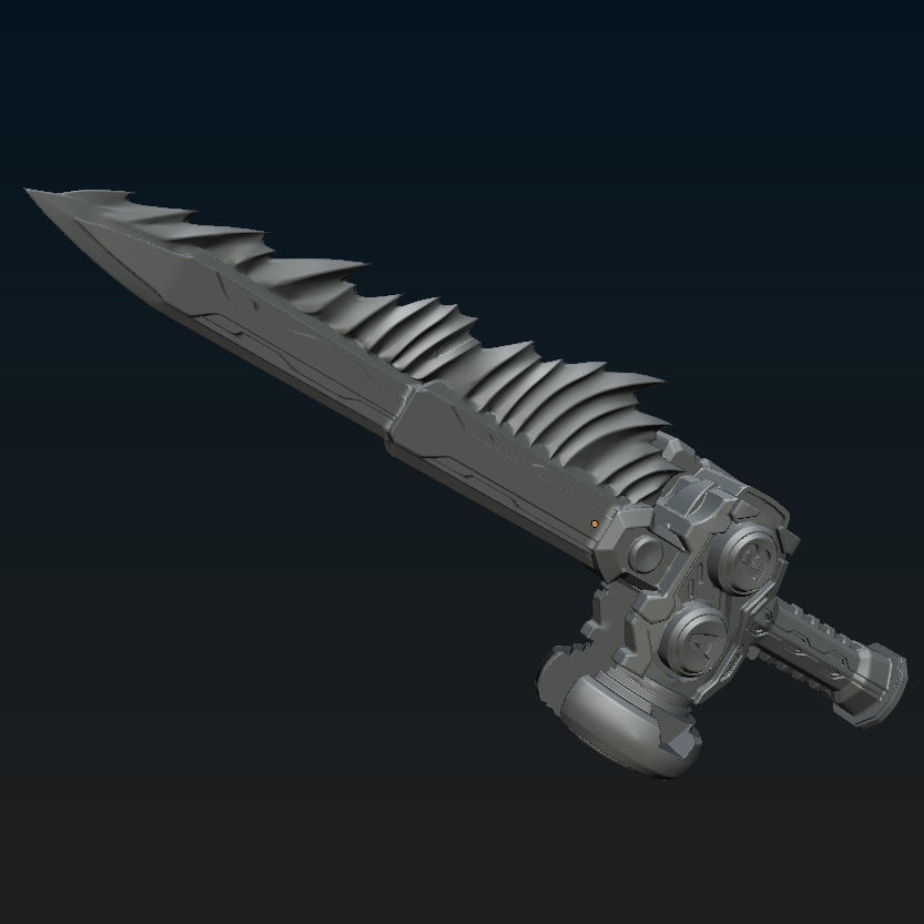 Gaschacon Weapon 3D print model_7