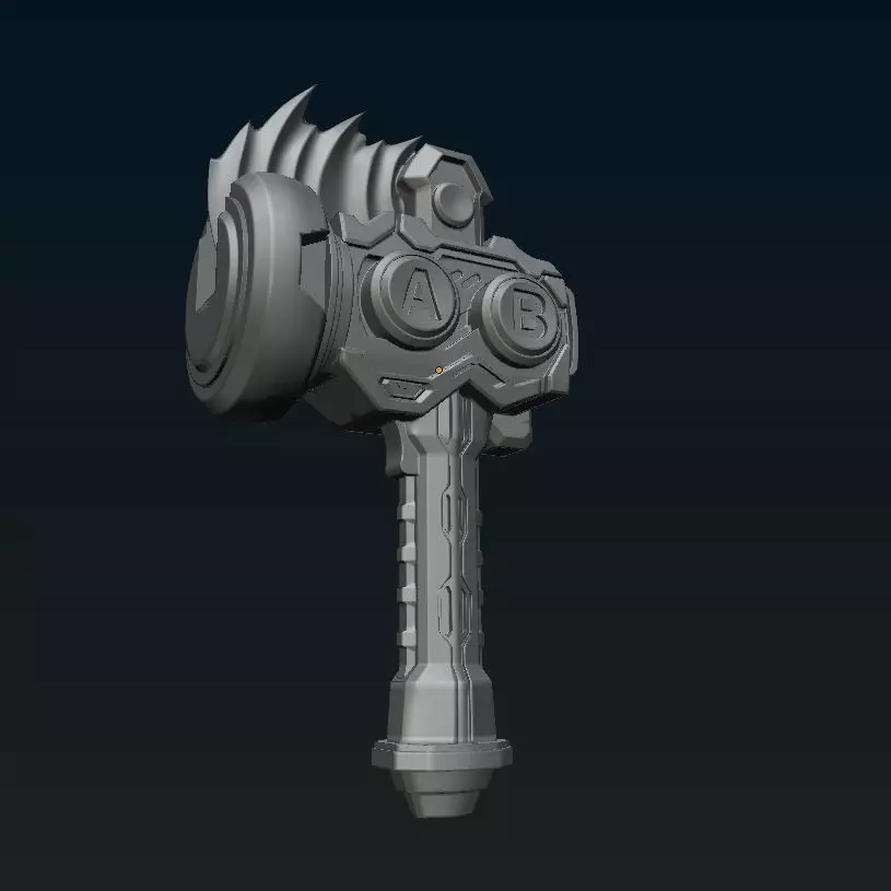 Gaschacon Weapon 3D print model_0