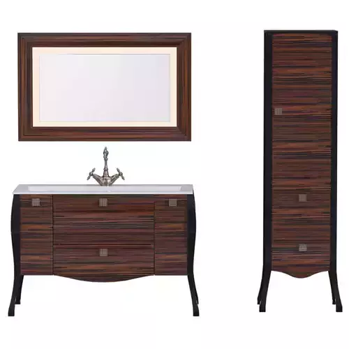 Furniture set Madonna 120 Ebony 3D model