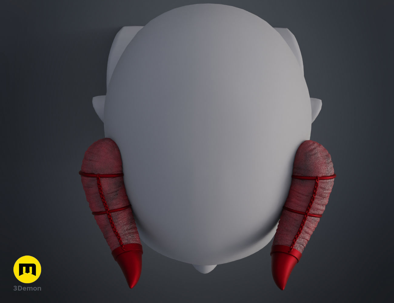 Heart Chain Horns 3D print model_11