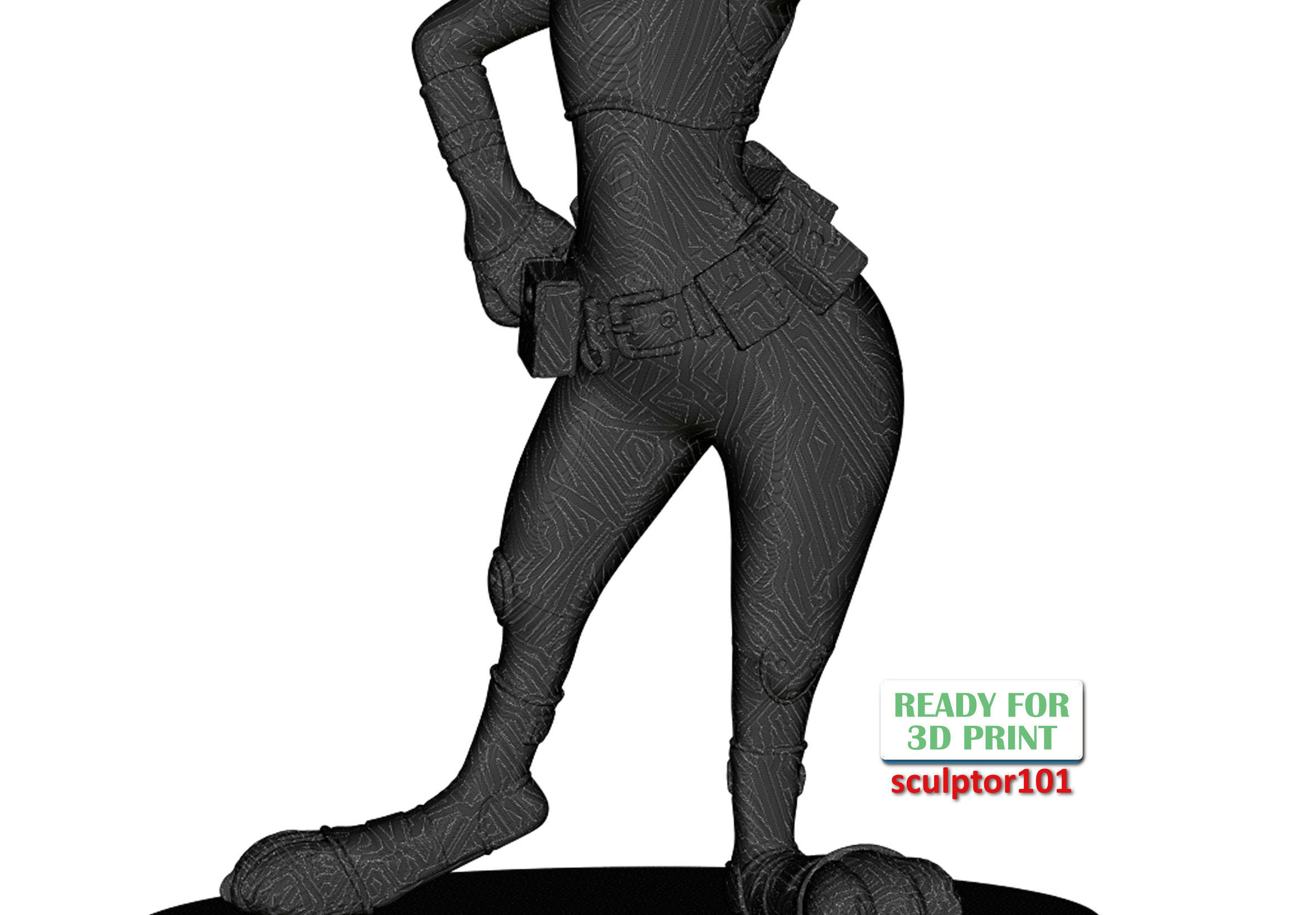 Fanart Zootopia Police Officer Judy Hopps Showing Her Badge 3D model 3D ...
