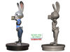 Fanart Zootopia Police Officer Judy Hopps Showing Her Badge 3D model 3D ...