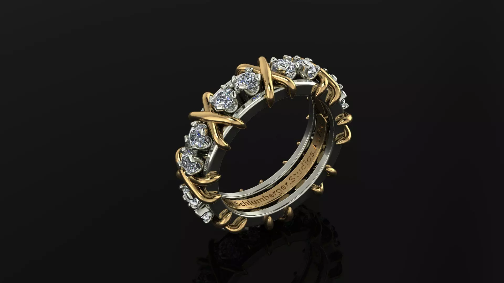 Tiffany Ring This model is like the original 3D print model_0