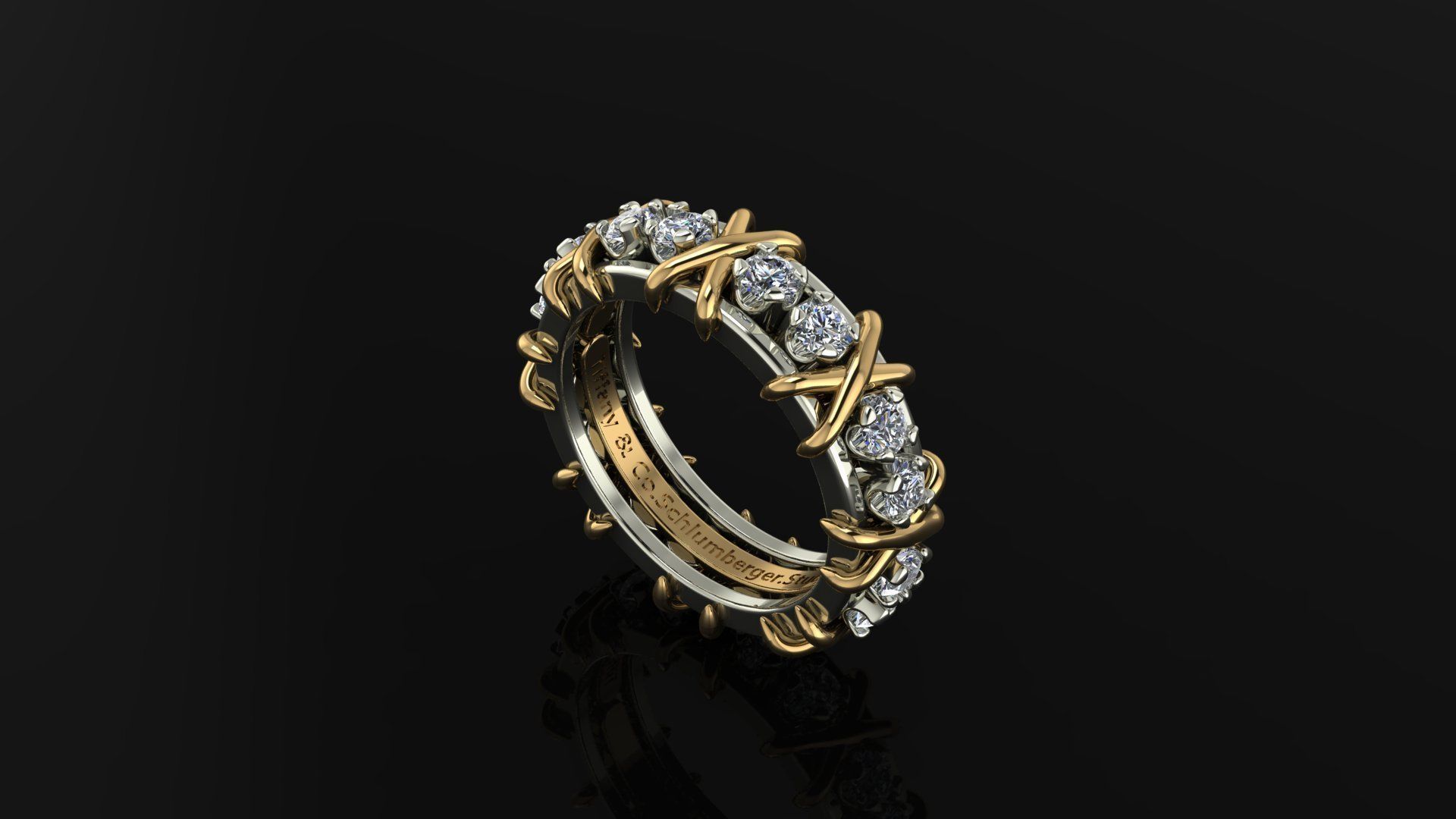 Tiffany Ring This model is like the original 3D print model_1