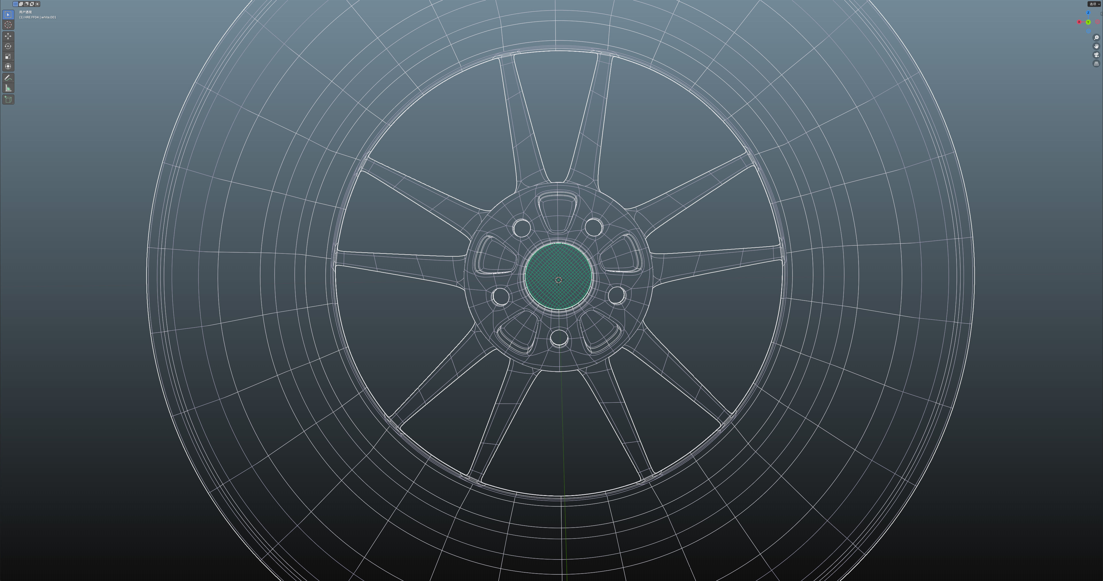 HRE FF04 Low-poly 3D model_25