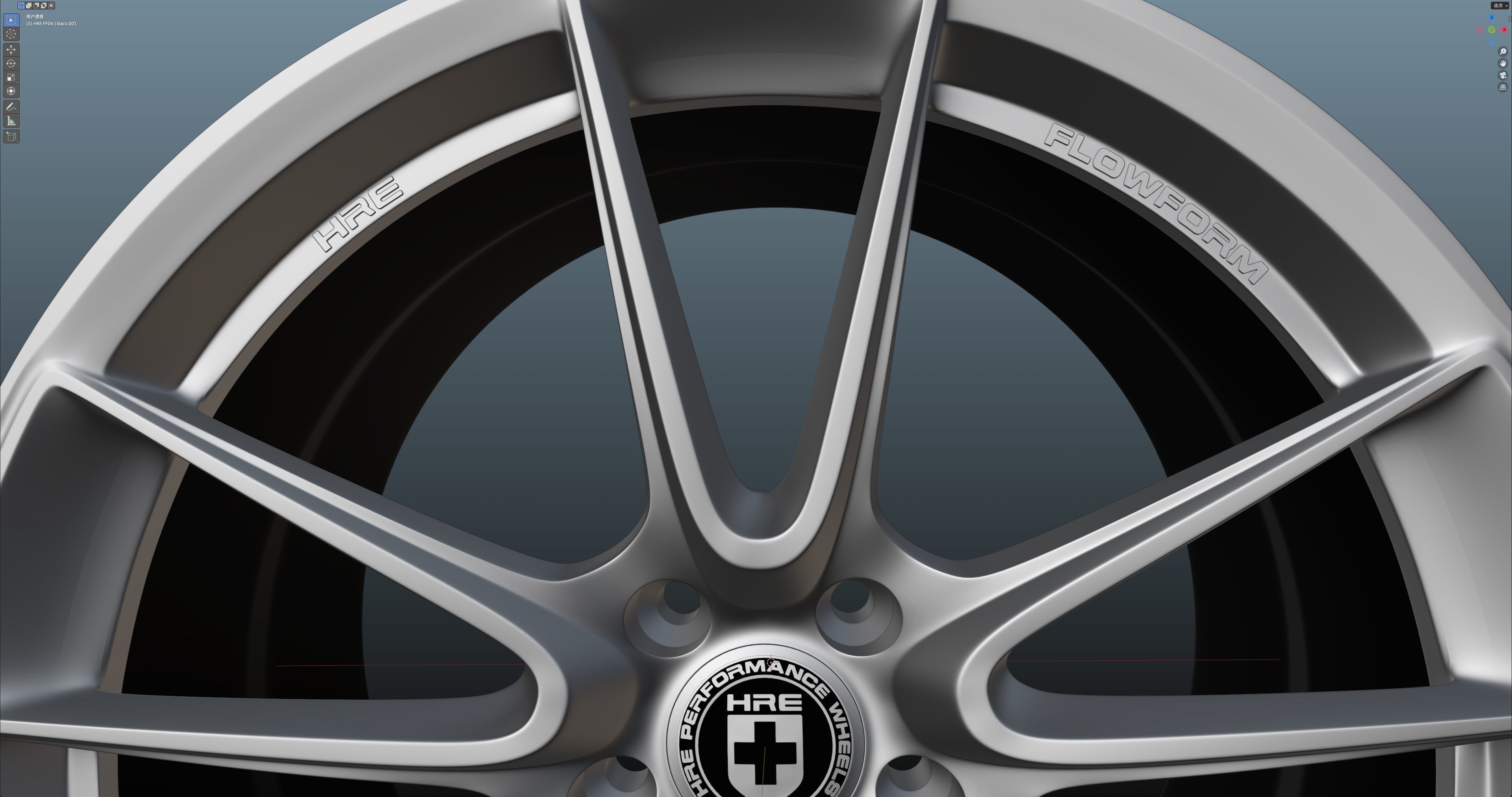 HRE FF04 Low-poly 3D model_19