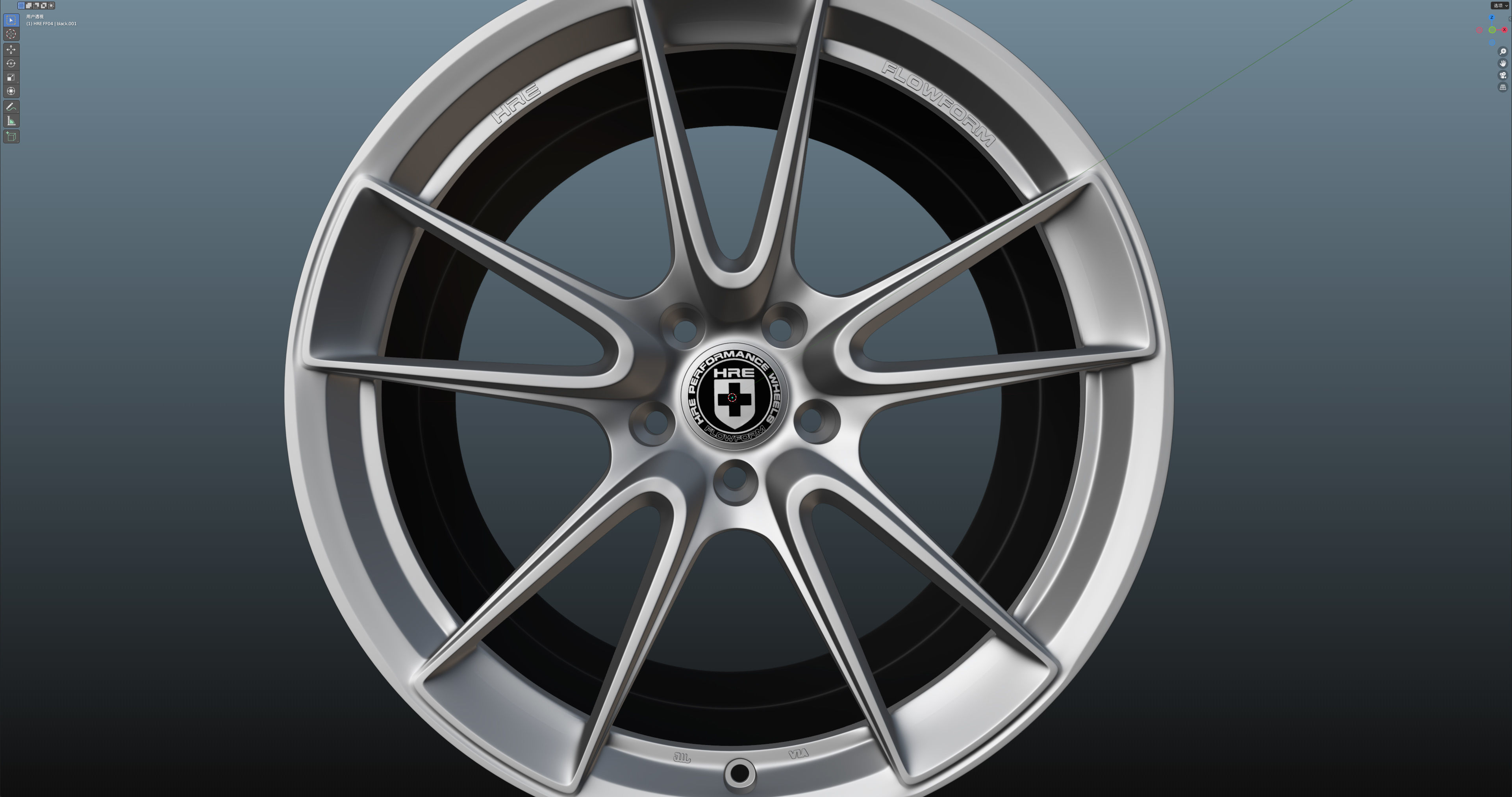 HRE FF04 Low-poly 3D model_10